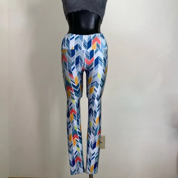 Goldsheep Pants Jumpsuits Goldsheep Geometric Print Skinny